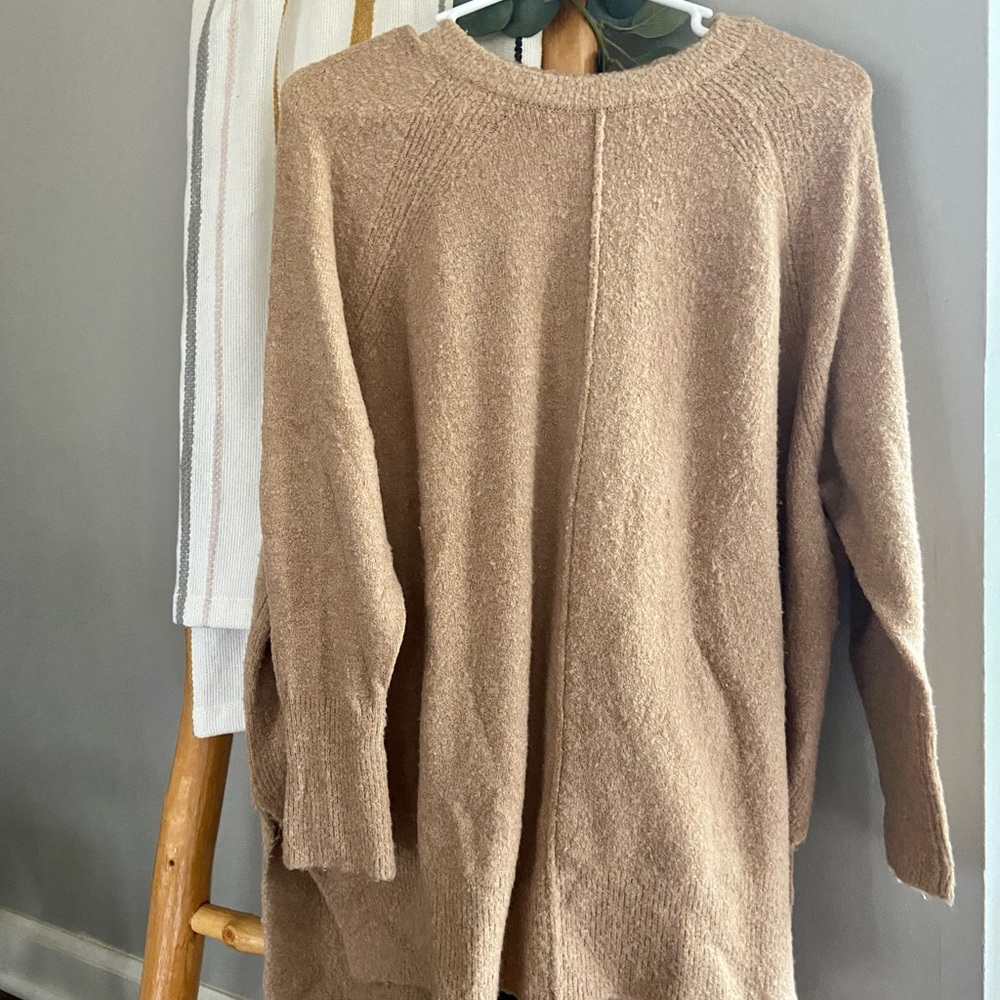 Loft Lou & Grey camel brown sweater tunic